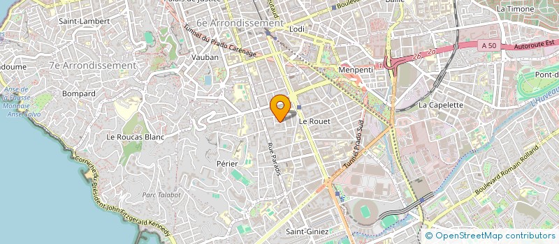 localisation de l'entreprise NOUVELLE CLINIQUE PASTEUR  MARSEILLE