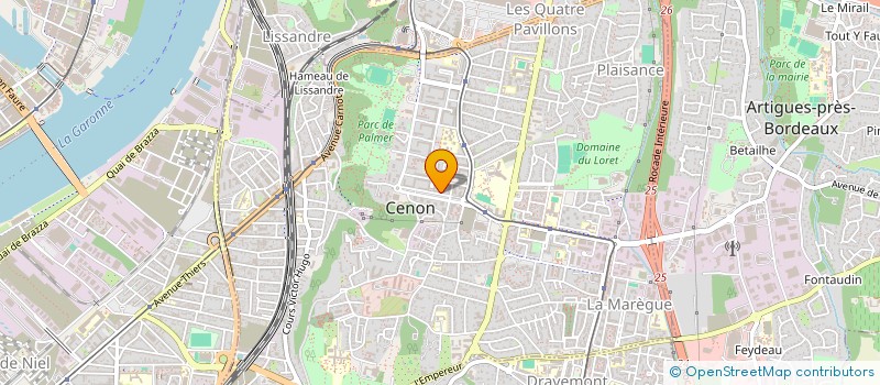 localisation de l'entreprise NOUVELLE COMMUNAUTE INTERNATIONALE - NCI  CENON
