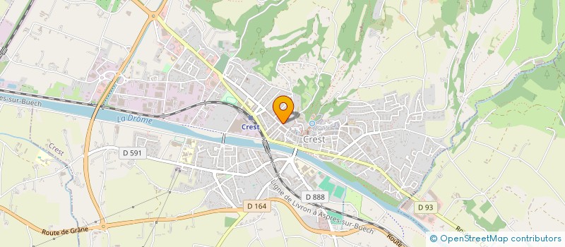 localisation de l'entreprise NOUVELLE CONSCIENCE (COACHING & THERAPIE BREVE)  CREST