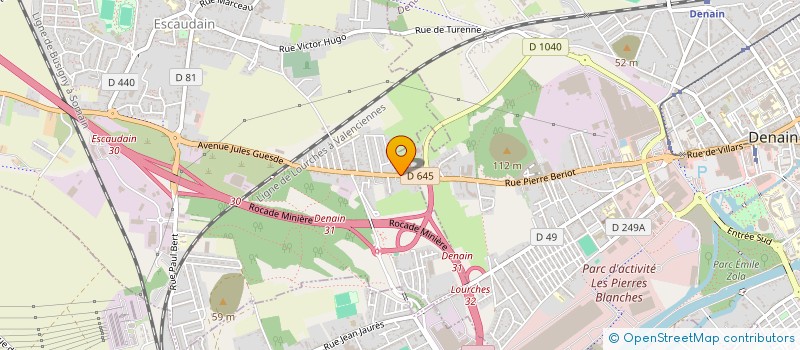 localisation de l'entreprise NOUVELLE DE BOULANGERIE SNC  ESCAUDAIN