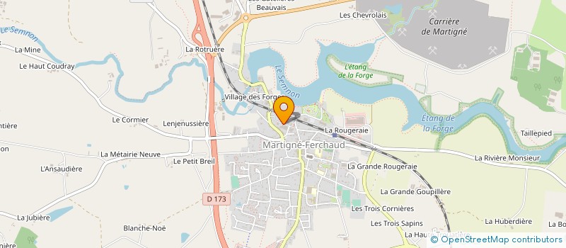 localisation de l'entreprise NOUVELLE DONNE à MARTIGNE-FERCHAUD