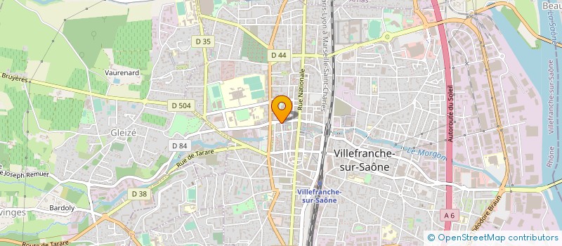 localisation de l'entreprise NOUVELLE DROGUERIE CALADOISE à VILLEFRANCHE-SUR-SAONE
