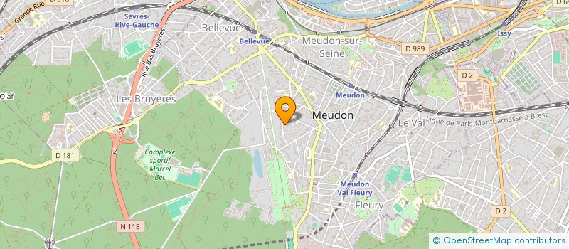 localisation de l'entreprise NOUVELLE ELEVEN à MEUDON