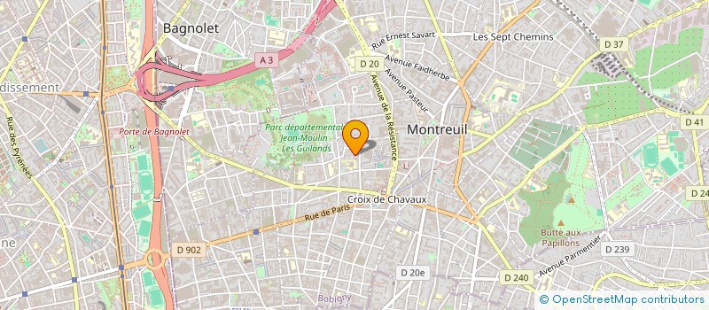localisation de l'entreprise NOUVELLE ESCALE à MONTREUIL
