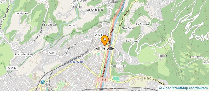 localisation de l'entreprise NOUVELLE GENERATION à ALBERTVILLE