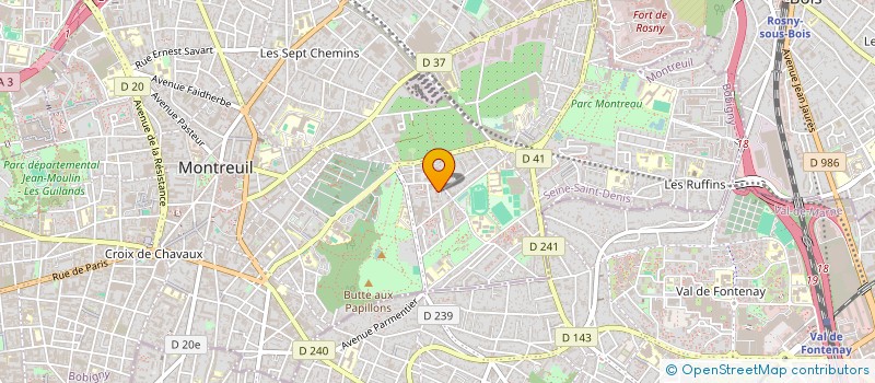 localisation de l'entreprise NOUVELLE GENERATION à MONTREUIL
