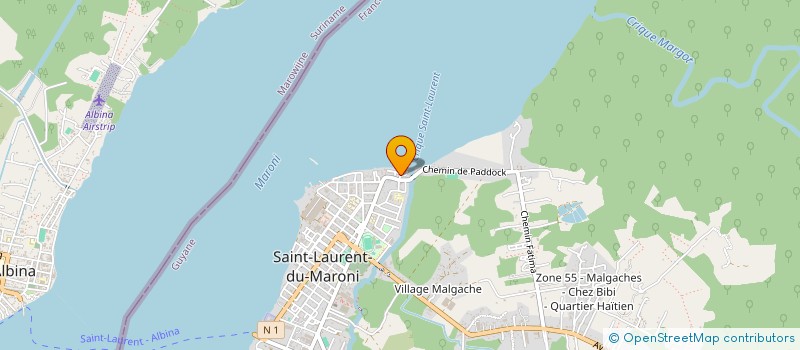 localisation de l'entreprise NOUVELLE GENERATION BOUTON D'OR à SAINT-LAURENT-DU-MARONI