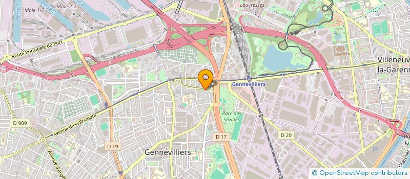 localisation de l'entreprise NOUVELLE GENERATION/ NEW GENERATION CREW à GENNEVILLIERS