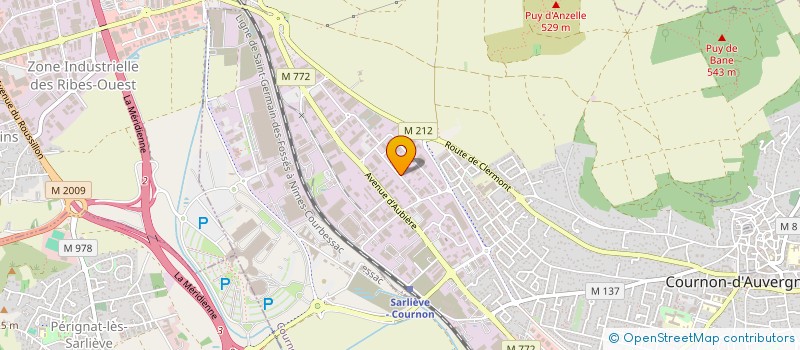 localisation de l'entreprise NOUVELLE GENERATION PEINTURE INDUSTRIELLE  COURNON-D'AUVERGNE