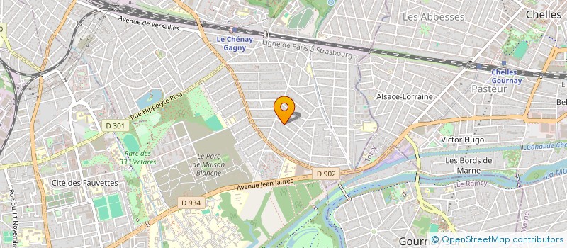 localisation de l'entreprise NOUVELLE GENERATION POUR LA SOLIDARITE ET LA PAIX à GAGNY