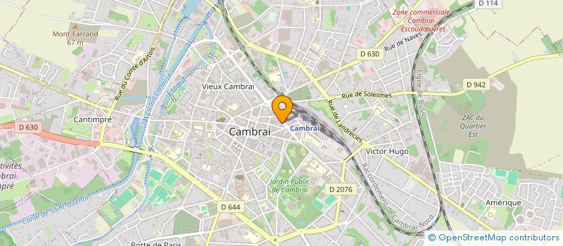 localisation de l'entreprise NOUVELLE GENERATION RECOUVREMENT à CAMBRAI