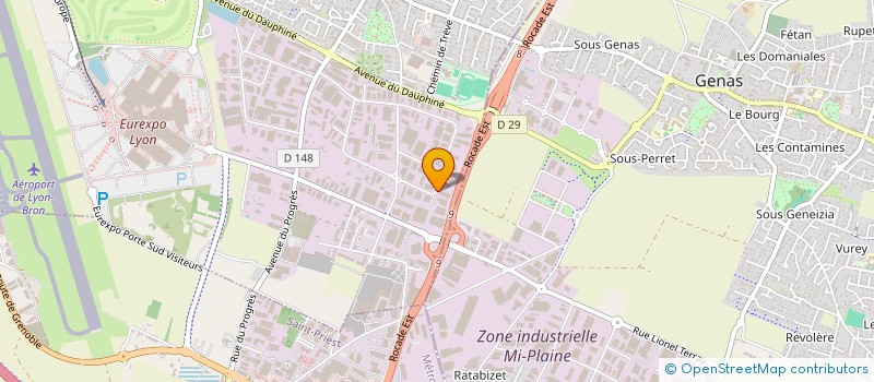 localisation de l'entreprise NOUVELLE IMPRIMERIE DELTA  CHASSIEU