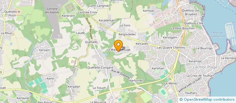 localisation de l'entreprise NOUVELLE K5  LARMOR-PLAGE