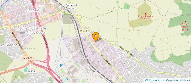 localisation de l'entreprise NOUVELLE MAISON DU CAOUTCHOUC  COURNON-D'AUVERGNE