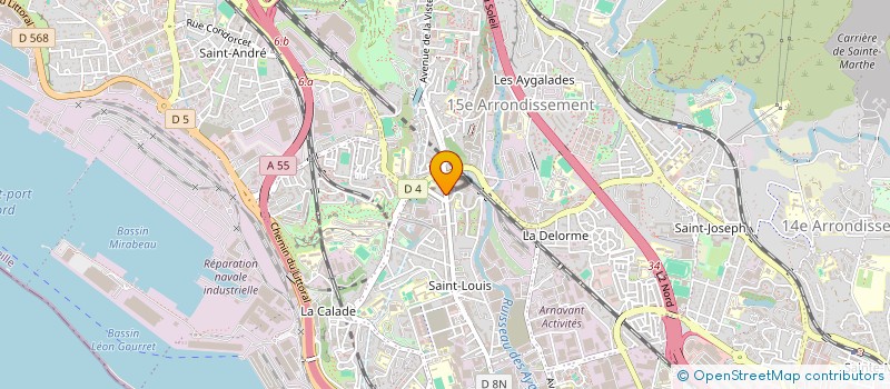 localisation de l'entreprise NOUVELLE MAISON MEDICALE SAINT LOUIS à MARSEILLE 15EME