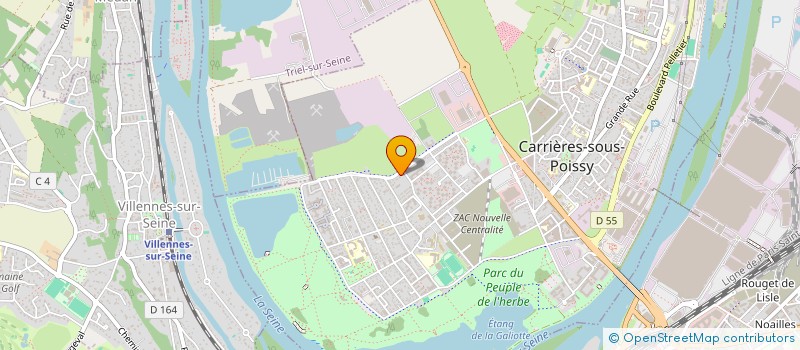 localisation de l'entreprise NOUVELLE MARINA PORT SAINT LOUIS  CARRIERES-SOUS-POISSY