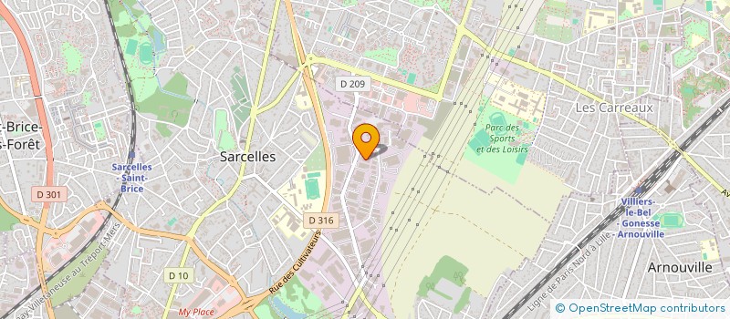 localisation de l'entreprise NOUVELLE MECANIQUE FRANCAISE PRECISION à SARCELLES
