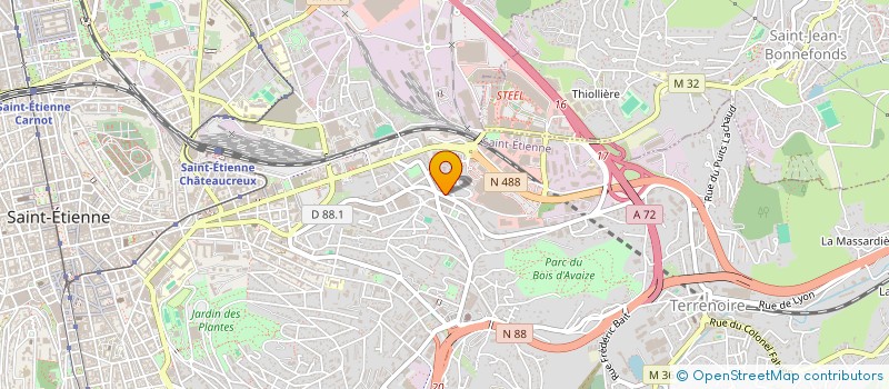 localisation de l'entreprise NOUVELLE MESSAGERIE LOIRE à SAINT-ETIENNE