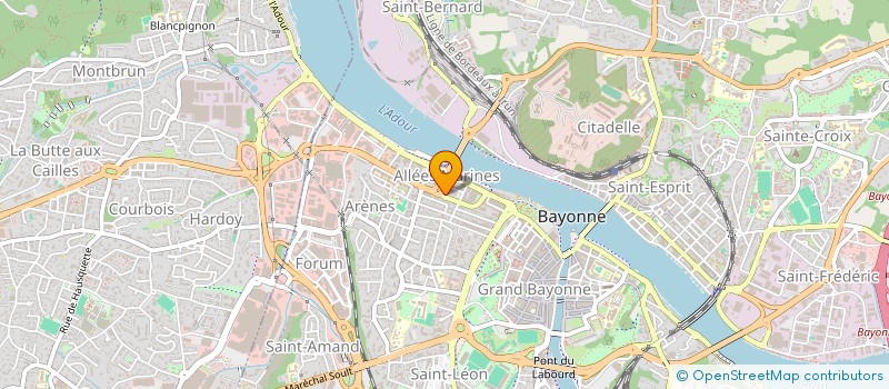 localisation de l'entreprise NOUVELLE METHODE ZINGUERIE à BAYONNE
