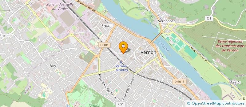localisation de l'entreprise NOUVELLE MODE à VERNON