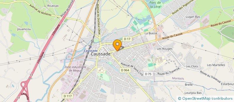 localisation de l'entreprise NOUVELLE ORLEANS  CAUSSADE