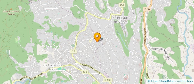 localisation de l'entreprise NOUVELLE PAGE à LA COLLE-SUR-LOUP