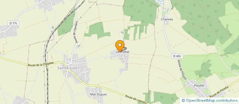 localisation de l'entreprise NOUVELLE PERSPECTIVE  SAINTE-JULIE