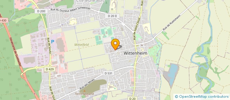 localisation de l'entreprise NOUVELLE PHARMACIE CENTRALE  WITTENHEIM