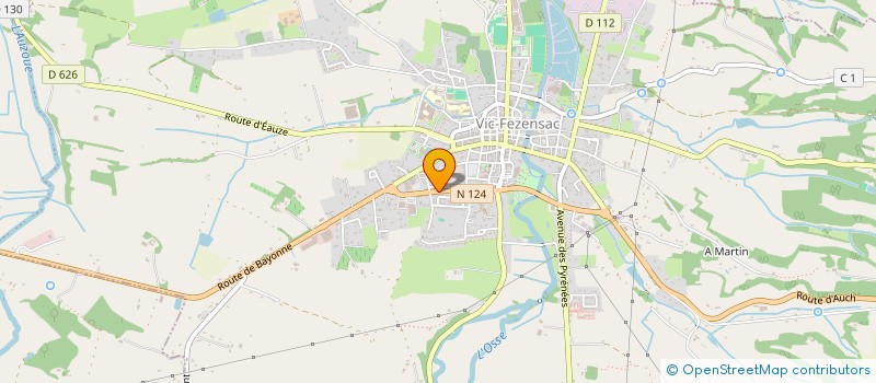 localisation de l'entreprise NOUVELLE PHARMACIE DES ARENES  VIC-FEZENSAC