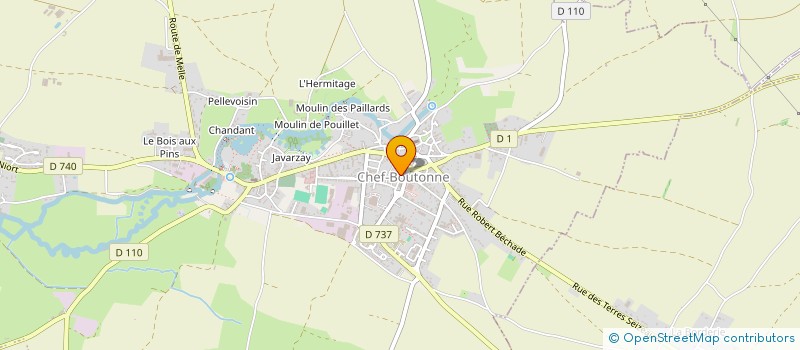 localisation de l'entreprise NOUVELLE PHARMACIE DES HALLES  CHEF-BOUTONNE