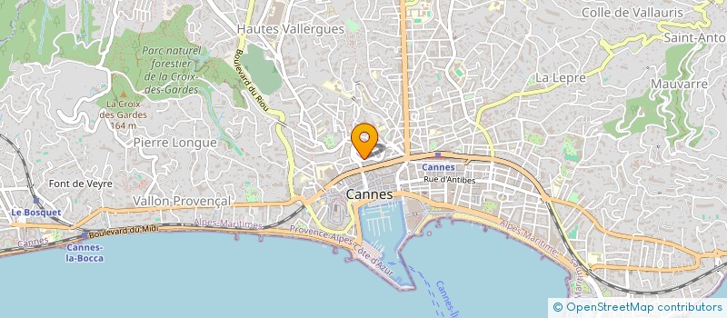 localisation de l'entreprise NOUVELLE PLAGE DU VIEUX ROCHER  CANNES