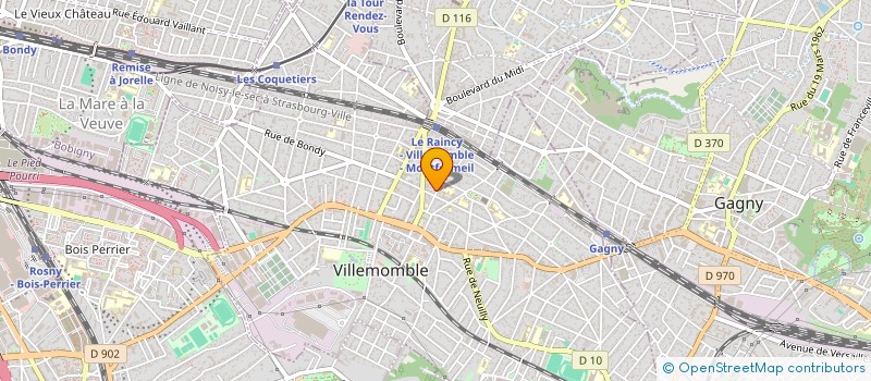 localisation de l'entreprise NOUVELLE SCI DE VILLEMOMBLE à VILLEMOMBLE