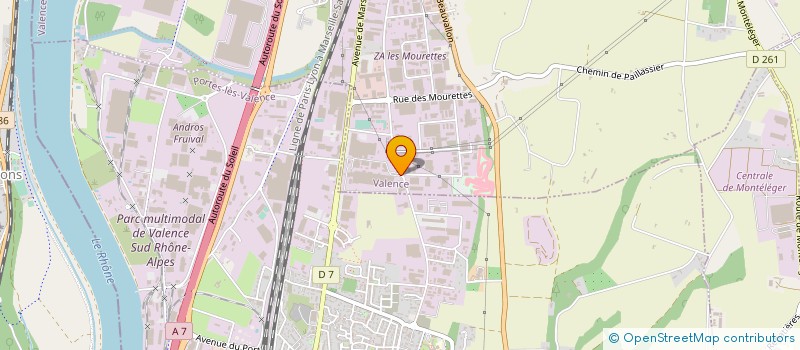 localisation de l'entreprise NOUVELLE SETILA à VALENCE