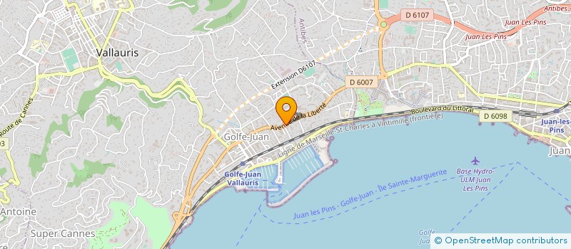 localisation de l'entreprise NOUVELLE SMOKE ADDICT à VALLAURIS