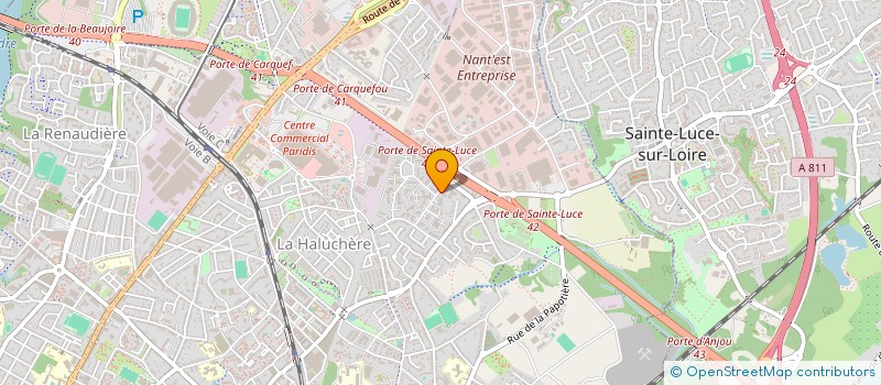 localisation de l'entreprise NOUVELLE SOC SMR BUREAUTIQUE à NANTES