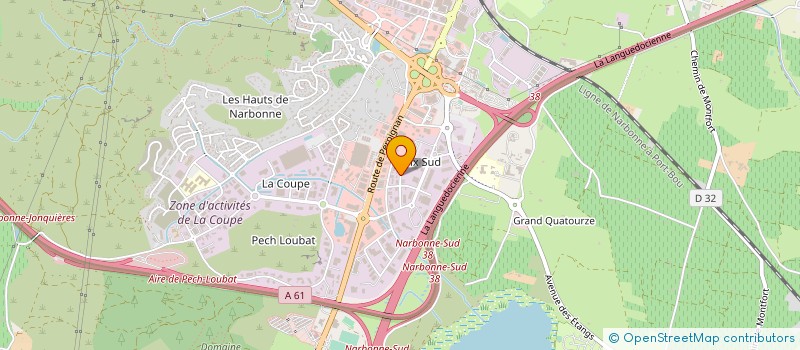 localisation de l'entreprise NOUVELLE SOCIETE AMAT  NARBONNE