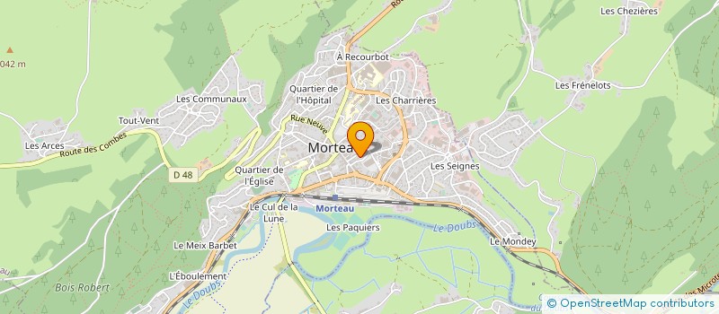 localisation de l'entreprise NOUVELLE SOCIETE CATTIN  MORTEAU