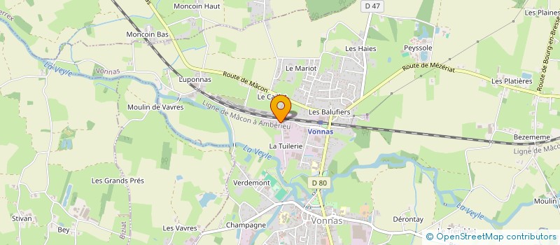 localisation de l'entreprise NOUVELLE SOCIETE CENCO à VONNAS