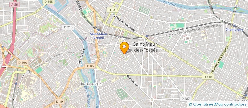 localisation de l'entreprise NOUVELLE SOCIETE CIVILE IMMOBILIERE DERO à SAINT-MAUR-DES-FOSSES