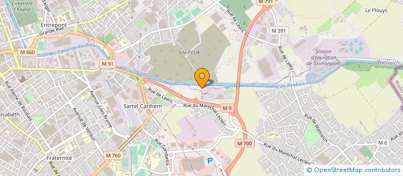 localisation de l'entreprise NOUVELLE SOCIETE COLLET à WATTRELOS