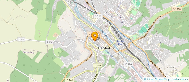 localisation de l'entreprise NOUVELLE SOCIETE CONFECTION DU BARROIS à BAR-LE-DUC