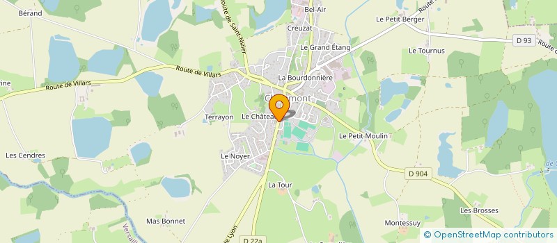 localisation de l'entreprise NOUVELLE SOCIETE DU CABINET INFIRMIER DE CHALAMONT  CHALAMONT
