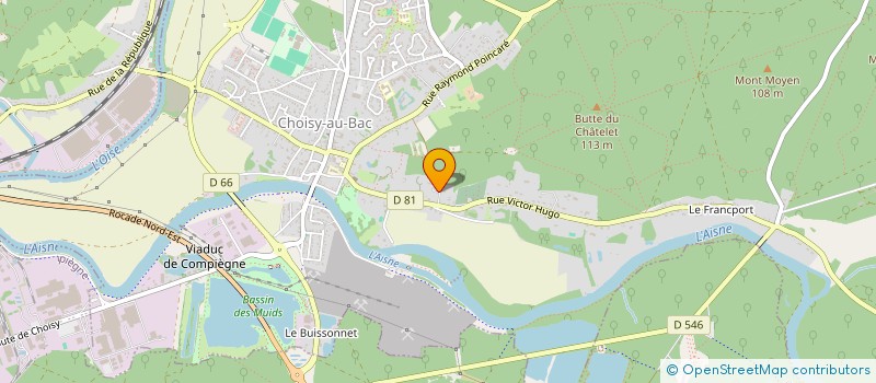localisation de l'entreprise NOUVELLE SOCIETE E.I.E. PLUS à CHOISY-AU-BAC