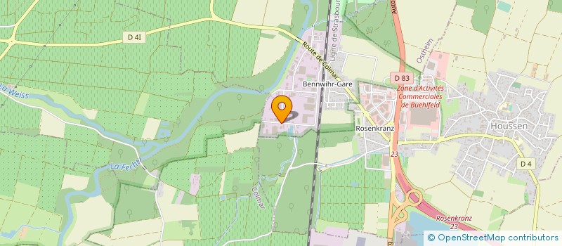 localisation de l'entreprise NOUVELLE SOCIETE HOLSTAAL INOX FRANCE à BENNWIHR