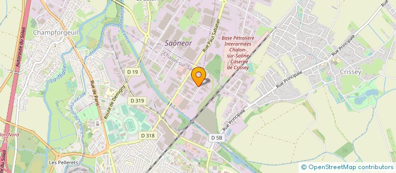 localisation de l'entreprise NOUVELLE SOCIETE LABORATOIRE EUROTONIC à CHALON-SUR-SAONE