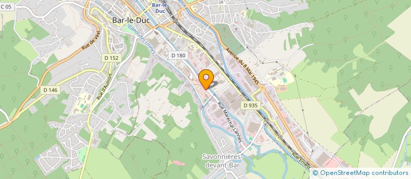 localisation de l'entreprise NOUVELLE SOCIETE MECANIQUE GENERALE DE L'ORNAIN à SAVONNIERES-DEVANT-BAR