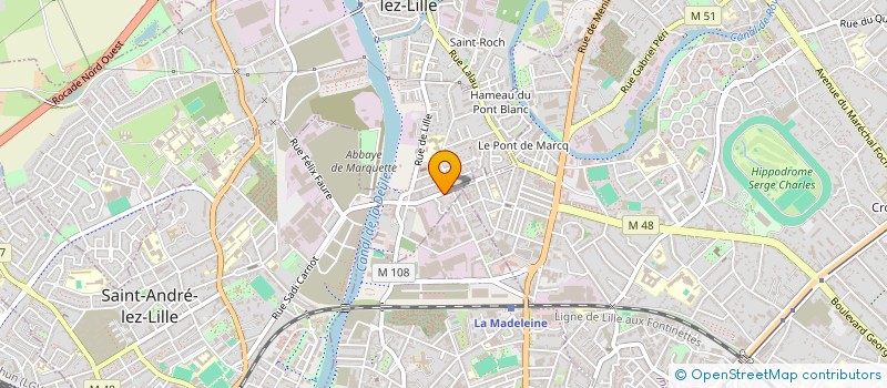 localisation de l'entreprise NOUVELLE SOCIETE METOLUX à MARQUETTE-LEZ-LILLE