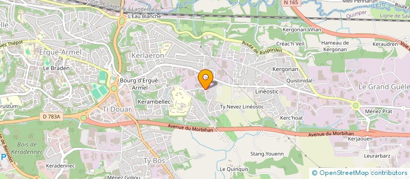 localisation de l'entreprise NOUVELLE SOCIETE NABAD à QUIMPER