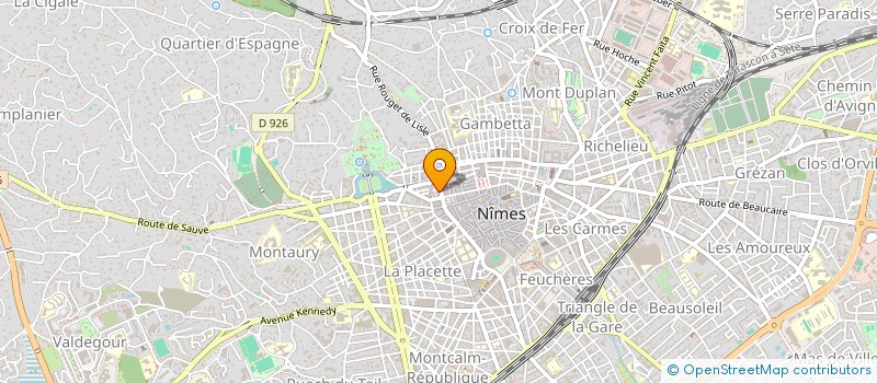 localisation de l'entreprise NOUVELLE SOCIETE ROYAL HOTEL à NIMES