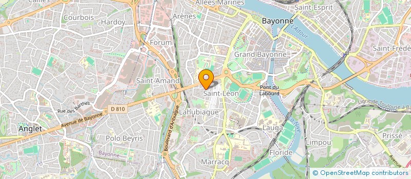 localisation de l'entreprise NOUVELLE SOCIETE ROZELLO  BAYONNE